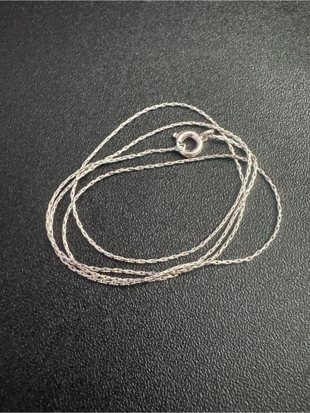 Sterling Silver Box Chain Necklace - 18 Inches
